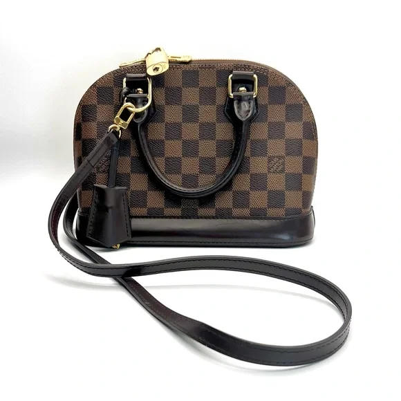 ❌❌SOLD❌❌ LOUIS VUITTON Alma BB Two-Way Satchel in Damier Ebene - Picture 1 of 15